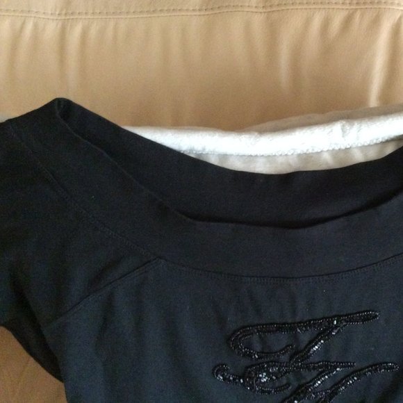 Tommy Hilfiger Y2K Beaded TH logo, 3/4 sleeve top (Sz. S) - Picture 4 of 15